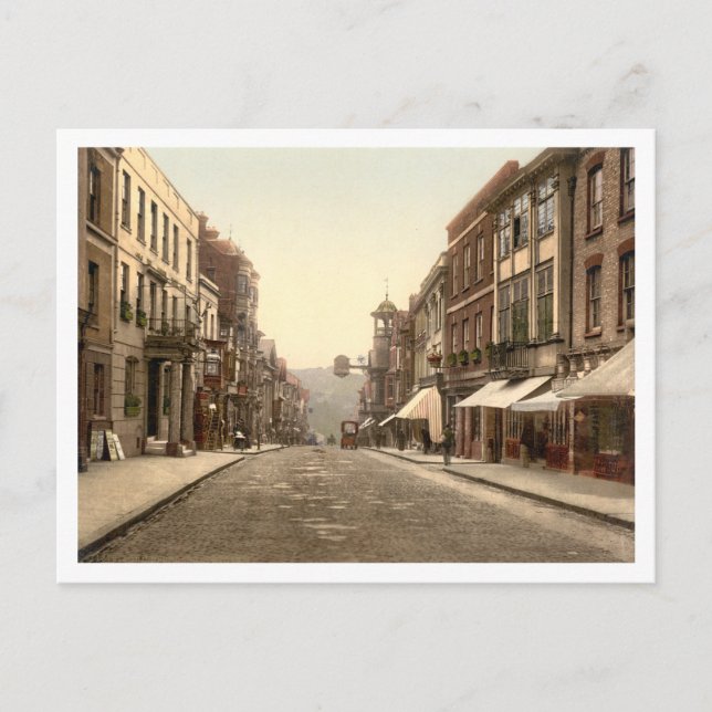 Carte Postale High Street, Guildford, Surrey, Angleterre (Devant)