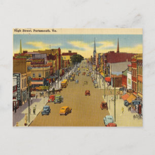 Carte Postale High Street, Portsmouth, Virginie
