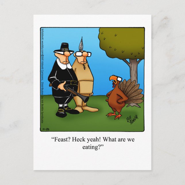 Carte postale Hilarious Thanksgiving Humour (Devant)
