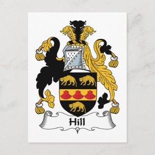 Carte Postale Hill Family Crest