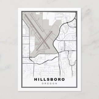 Carte Postale Hillsboro Map