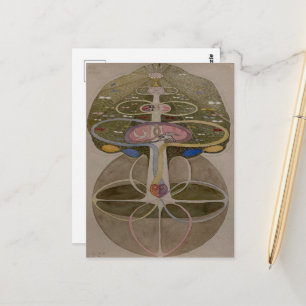 Carte Postale Hilma Af Klint, Arbre De Connaissances No1 Art Abs