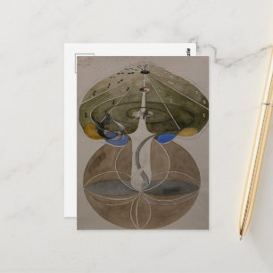 Carte Postale Hilma Af Klint, Arbre De Connaissances No2 Art Abs