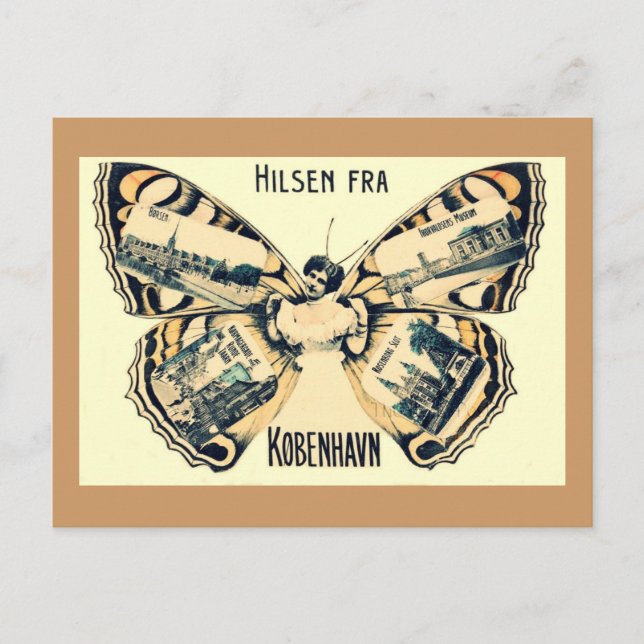 Carte Postale Hilsen Fra Kobenhavn - Salutations de Copenhague (Devant)