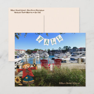 Carte Postale Hilton Head Island Sea Pines Marina Fall Scareck