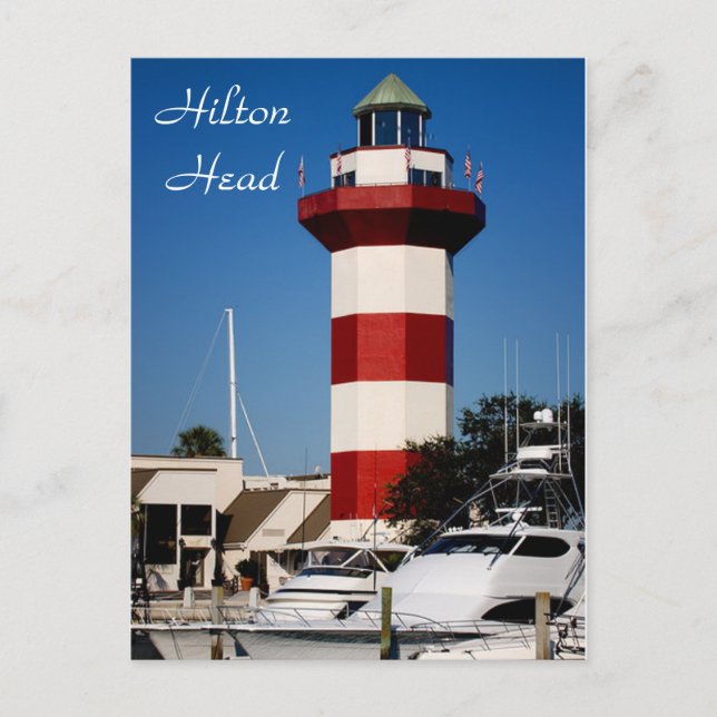 Carte postale Hilton Head, SC Harbour Town Lightho (Devant)