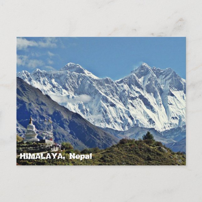 Carte Postale HIMALAYA - Une des 1000 vues du NÉPAL (Devant)