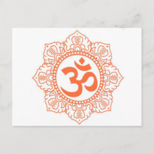 CARTE POSTALE HINDU - BOUDDHA SYMBOLES OM, OHM
