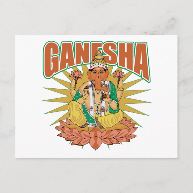 Carte Postale Hindu Ganesha (Devant)