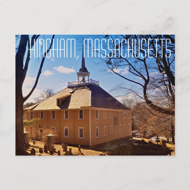 Carte postale Hingham Massachusetts Old Ship Churc (Devant)
