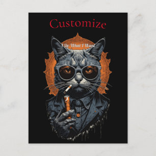Carte Postale Hip Cat cool Thunder_Cove