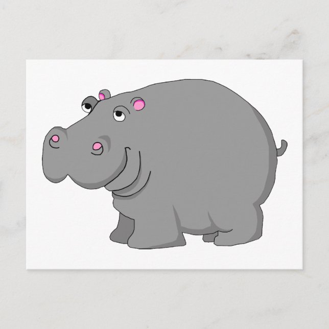 Carte Postale hippo (Devant)