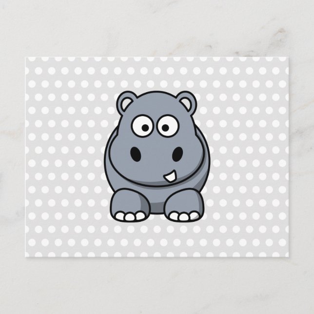 Carte Postale Hippo mignon (Devant)