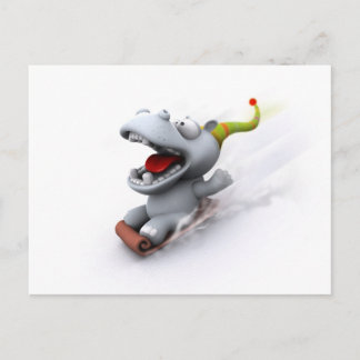 Carte Postale Hippopotame