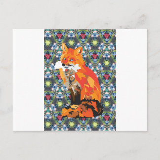 Carte Postale Hippy Fox