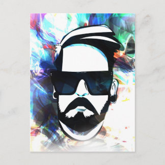 Carte Postale Hipster Dude