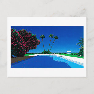 Carte Postale hiroshi nagai art peintures ville pop et avion