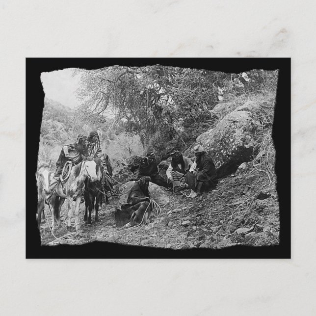 Carte Postale Histoire Apache vintage (Devant)