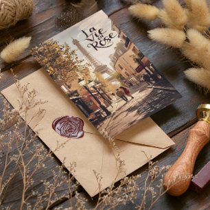 Carte Postale Histoire d'amour parisienne Une promenade avec la 