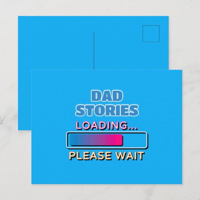 Carte Postale Histoires de Papa Chargement en cours Veuillez pat (Devant / Derrière)