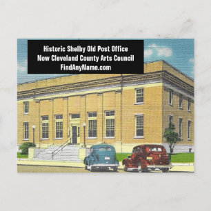 Carte Postale Historic Shelby NC Ancien bureau de poste