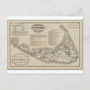 Carte postale historique de Nantucket