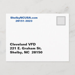 Carte postale historique de Shelby NC