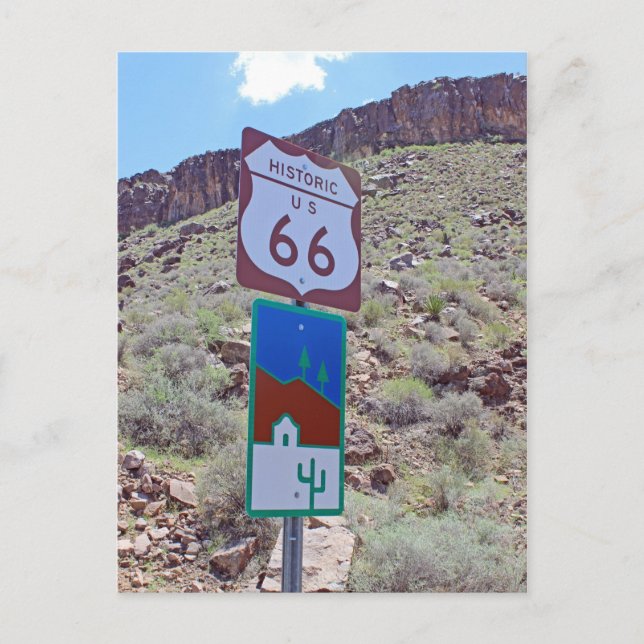 Carte postale historique Route 66 Arizona ! (Devant)