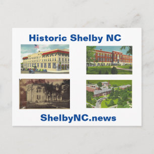 Carte postale historique Shelby NC