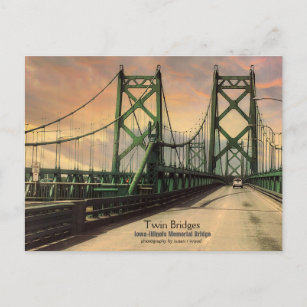 Carte postale historique Twin Bridges