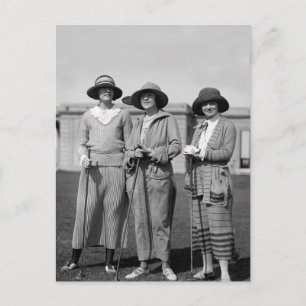 Carte Postale Hitting the Links in Style : 1923