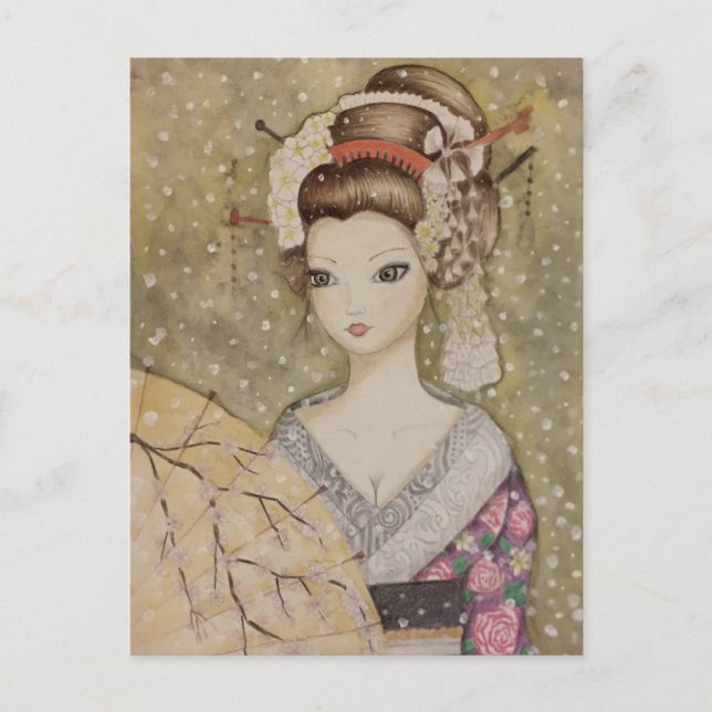 Carte Postale Hiver à Kyoto (Devant)