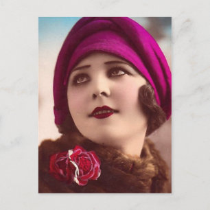 Carte Postale Hiver à la mode