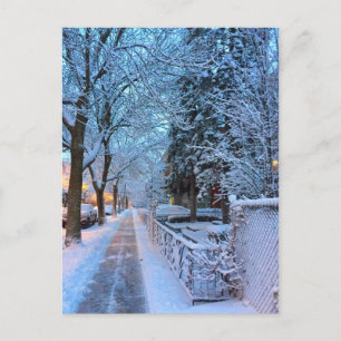 Carte Postale Hiver à Montréal