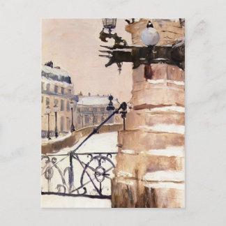 Carte Postale Hiver à Paris par Frits Thaulow