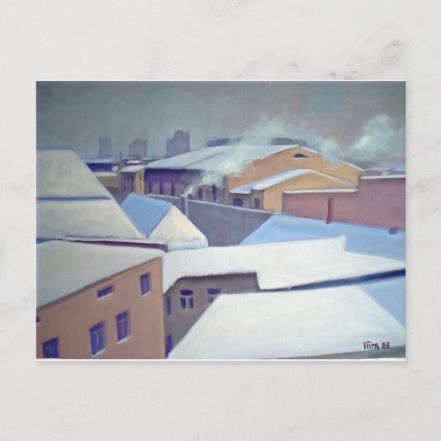 Carte Postale "Hiver à Tallinn " (Devant)