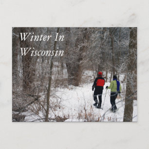 Carte Postale Hiver Au Wisconsin
