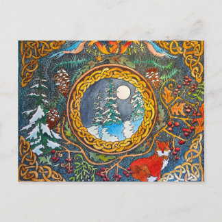 Carte Postale Hiver celtique