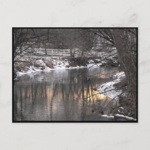 Carte Postale ~ Hiver dans le comté de Lancaster ~ 1