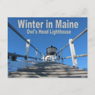 Carte Postale Hiver dans le Maine