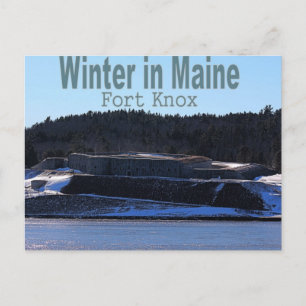 Carte Postale Hiver dans le Maine