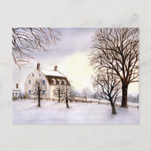 Carte Postale Hiver en Nouvelle-Angleterre