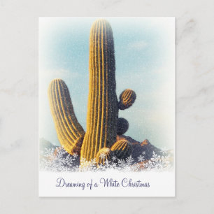 Carte postale hiver Saguaro