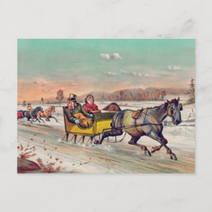 Carte postale hiver vintage