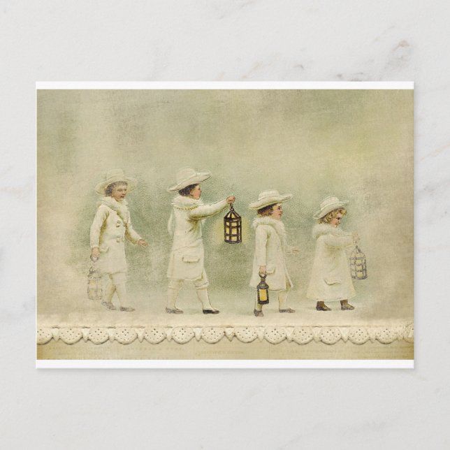 Carte Postale hiver vintage (Devant)