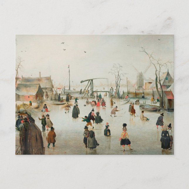 Carte postale hiver vintage (Devant)