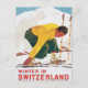 Carte Postale Hiver vintage En Suisse (Devant)