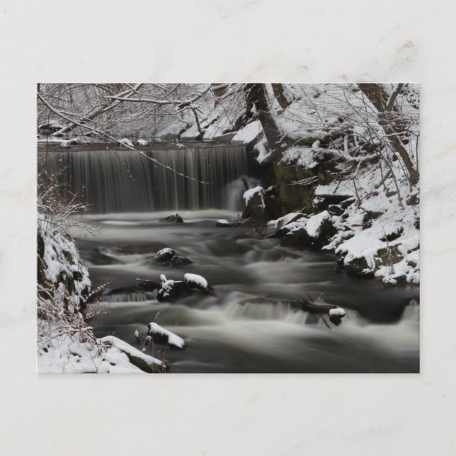 Carte postale hiver Waterfall (Devant)