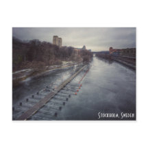 Carte postale hivernale de Stockholm