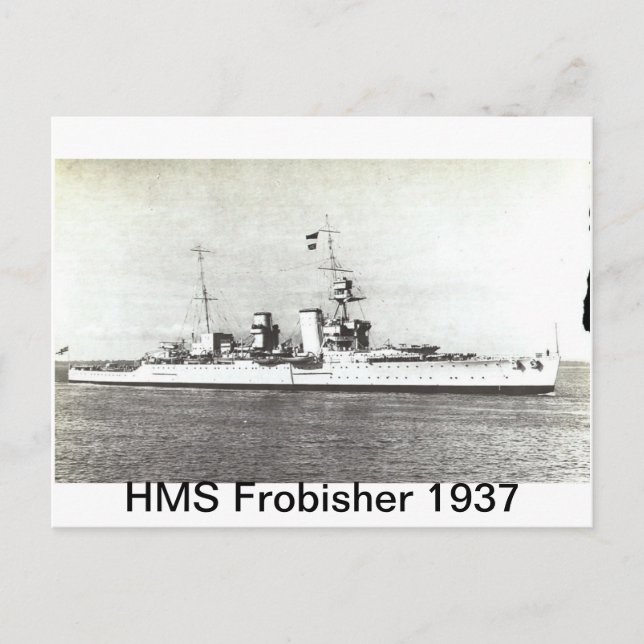 Carte Postale HMS Frobisher (Devant)